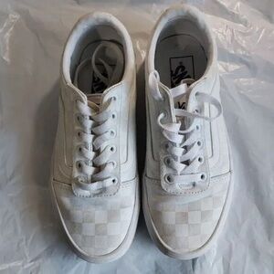 Vans Classic White Checkered Shoes